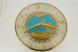 Vintage ImHof Worldtimer Desk Clock von 1962