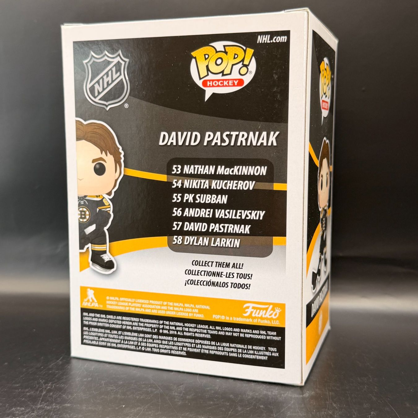 Funko Statuette: Funko Pop! NHL David Pastrnak 57 – Usato da Düdingen venduto da Nerdworld 1