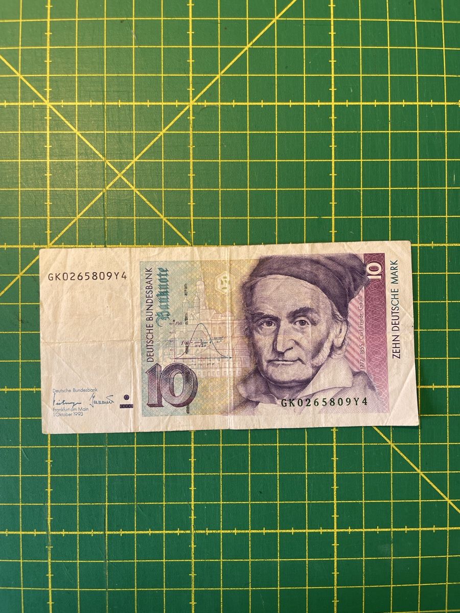Banknoten: 10 deutsche Mark (1993) – Gebraucht aus Bern von gwendulla.gans
