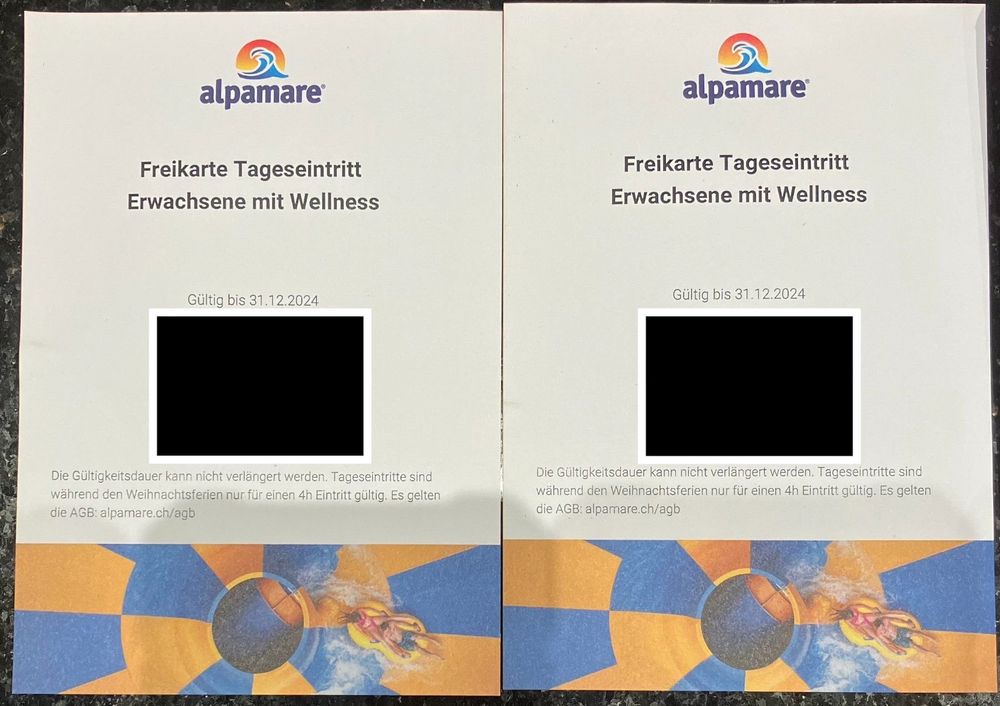 2x Alpamare Tageseintritt Erw. mit Wellness Wert CHF124.-!! (Neu und ...