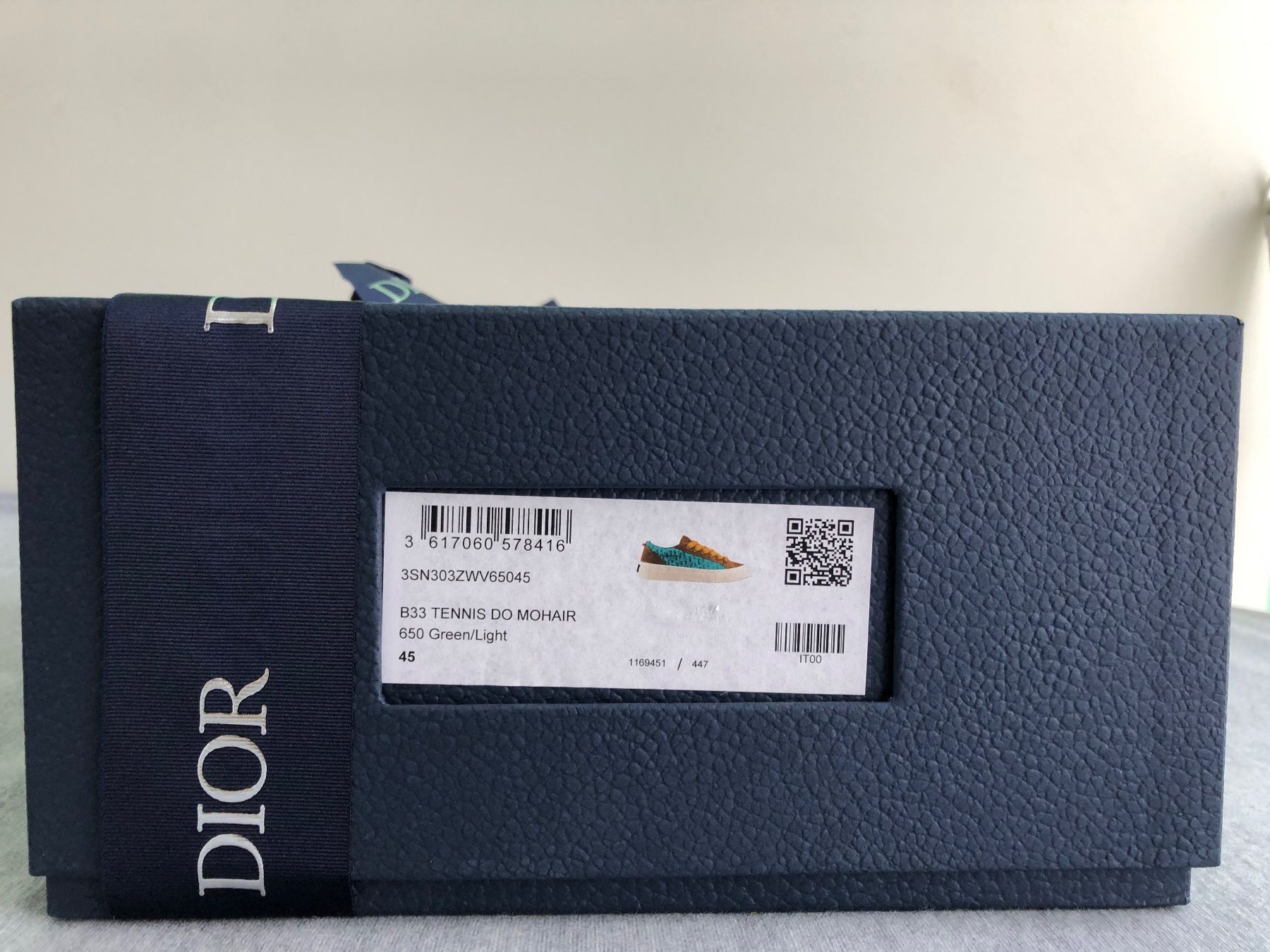 Dior Herrenschuhe: Dior B33 Tennis DO Mohair 650 Green/Light EU45 – Neu und originalverpackt aus Baar von tortuga72 4