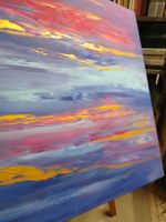Originalgemälde auf Leinwand 70x70 cm, Unikat!!!