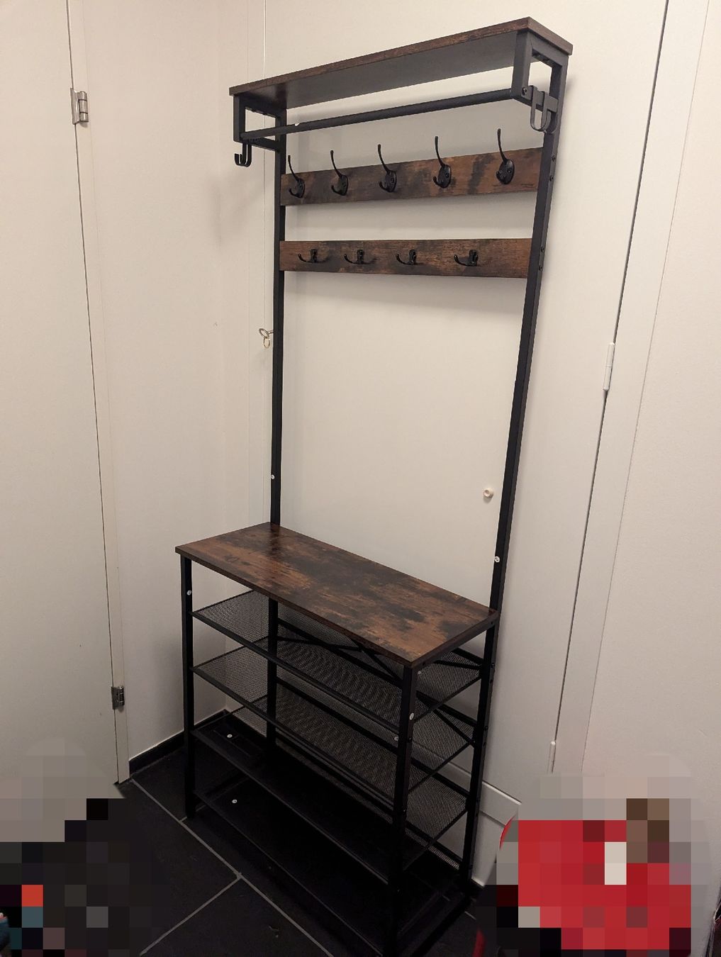 Scaffali: Hallway Shelf with Hooks and Shoe Rack – Usato da Zürich venduto da Adrek