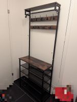 Hallway Shelf with Hooks and Shoe Rack