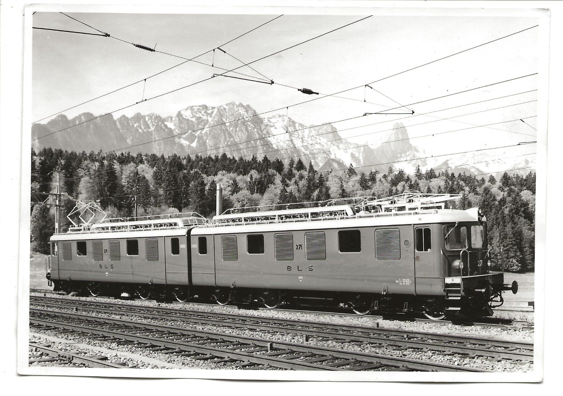 Cartoline postali: Bern-Lötschberg-Simplon-Bahn BLS - Einweihungsfahrt 1959 – Usato da Engelburg venduto da Cartophil