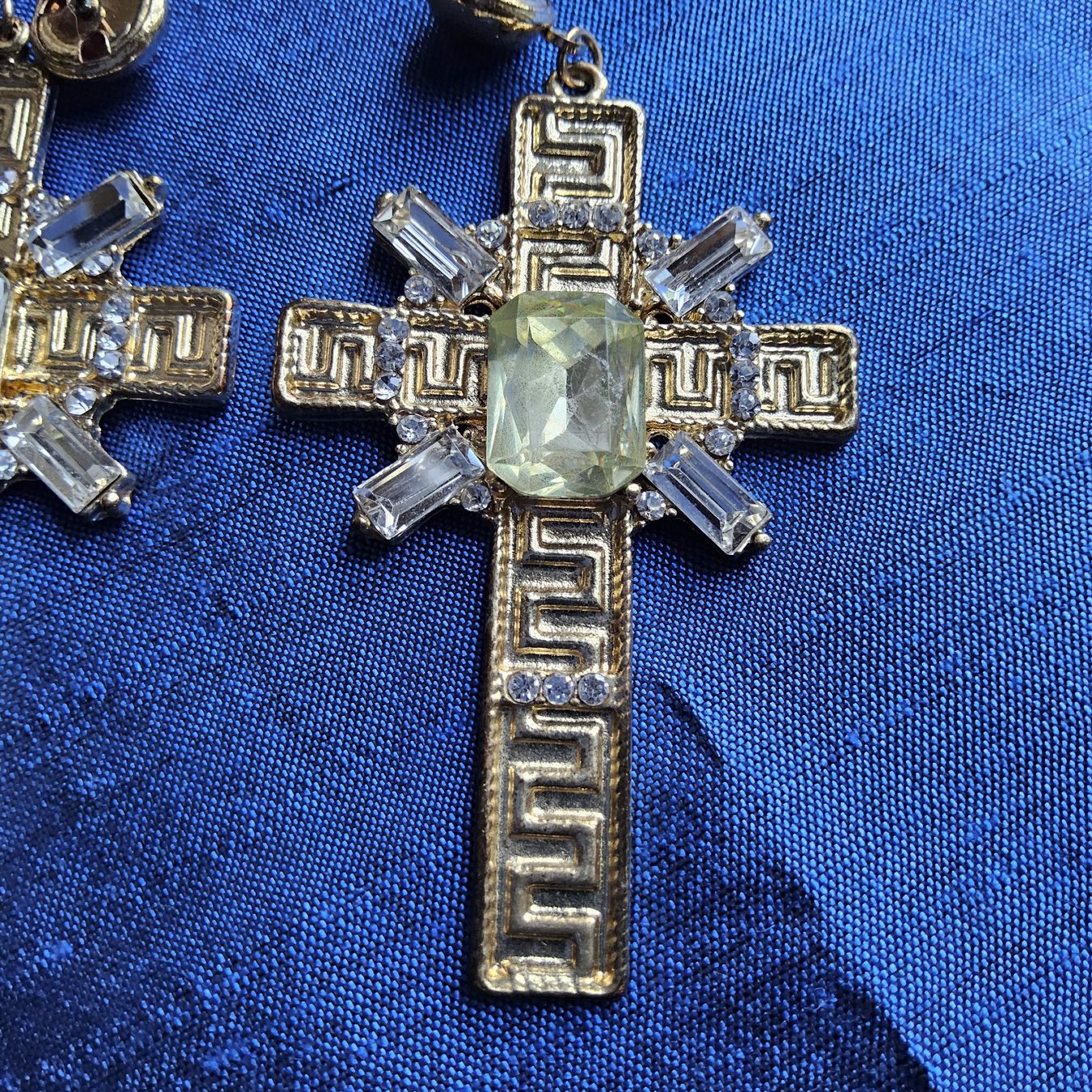Orecchini pendenti & Orecchini a lobo: Vintage festliche Kreuz Ohrhänger – Usato da Zürich venduto da helsan 4