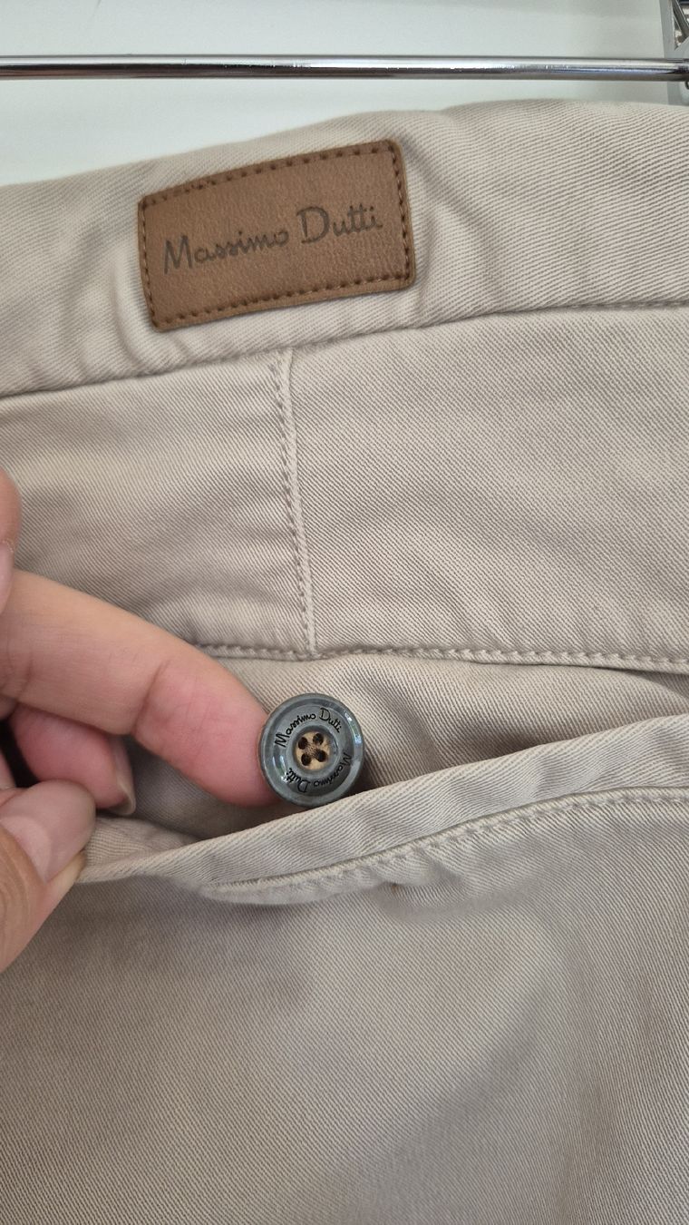 Massimo Dutti Pantaloni: Massimo Dutti Hose, Beige, Gr. 44, Regular Fit, Top! – Usato da Winterthur venduto da ann_7lxx 3