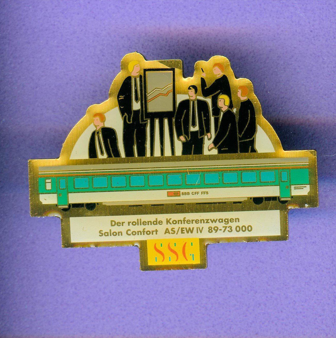 SBB/CFF/FFS Placchette & Badge: SSG Konferenzwagen – Usato da Winterthur venduto da Sammleroase