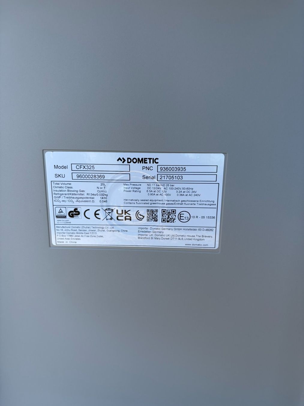 Dometic Réfrigérateurs et refroidissement: DOMETIC Kompressorküh CFX3 25L – D'occasion à Solothurn par jmc_76cm 5