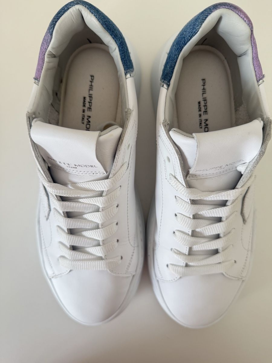 Scarpe da uomo: Philippe Model White Leather Trainers - Size 38 Great! – Usato da Zollikerberg venduto da MK-13 4