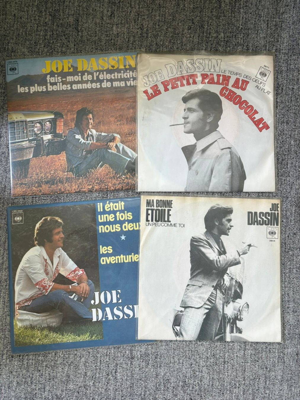 Vinyles: 4xJoe Dassin Singles – D'occasion à Zofingen par Bigron