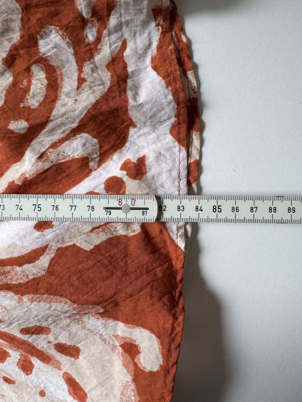 C&A Gonne: C&A Midirock rost/creme Print Gr. 46 – Usato da Walchwil venduto da QLD 3