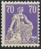 1924 Herlvetia mit Schwert 162z** postfrisch Kat 75.-