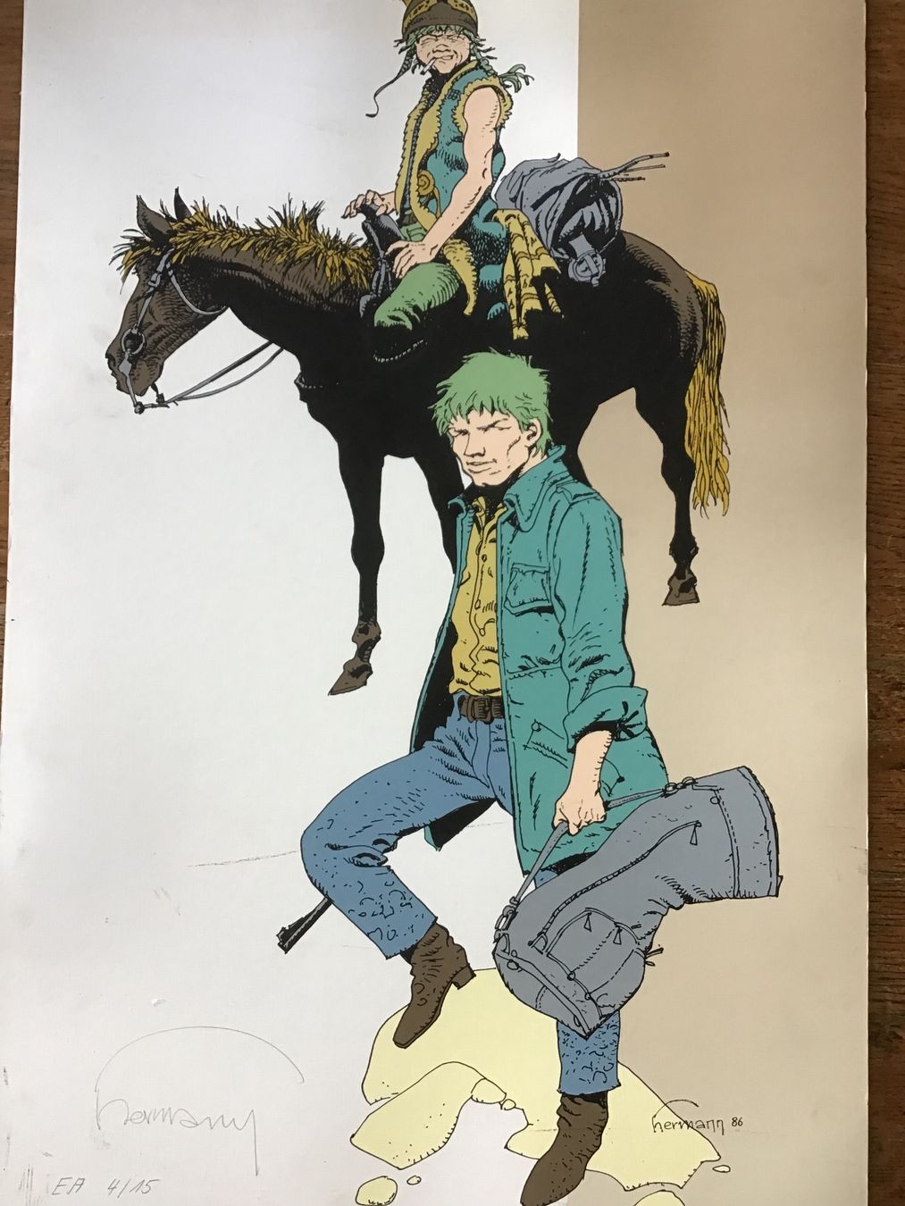 Fumetti: Sérigraphie hors-commerce Jérémiah/Hermann – Usato da Fully venduto da Ruby97 1
