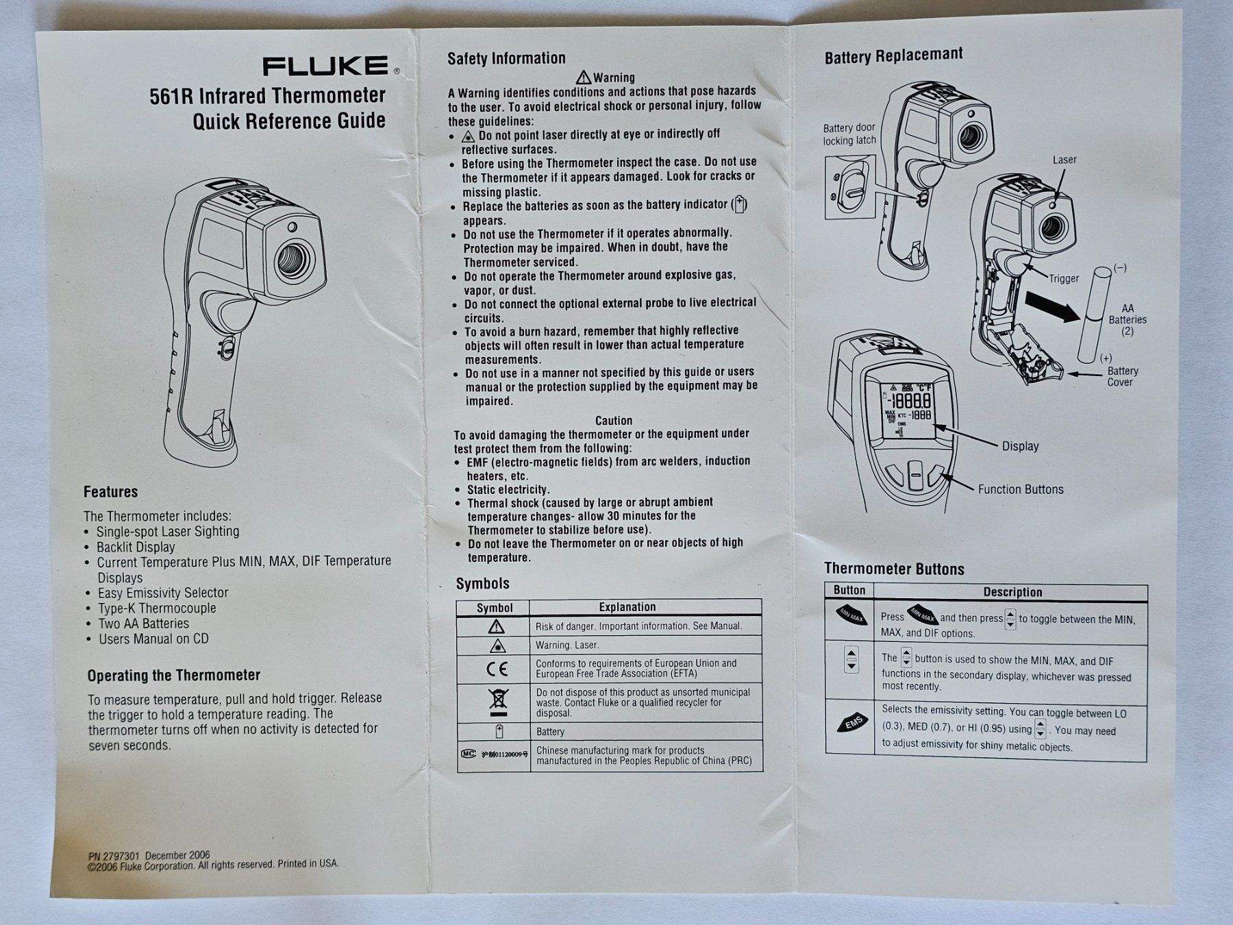 Altro per la casa: FLUKE 561 Infrared and Contact Thermometer – Usato da Lausanne venduto da ale_6c5g 5