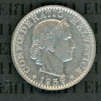 CHF___0.20 1959 unz-stgl 20 Rappen
