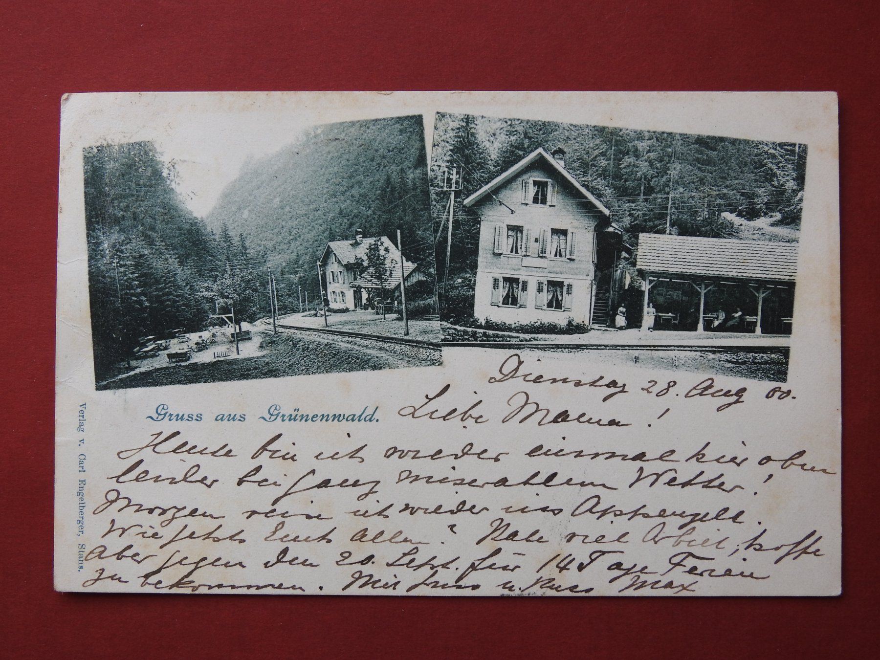 Cartoline postali: Gruss aus Grünenwald OW – Usato da Rain venduto da 999-800-K