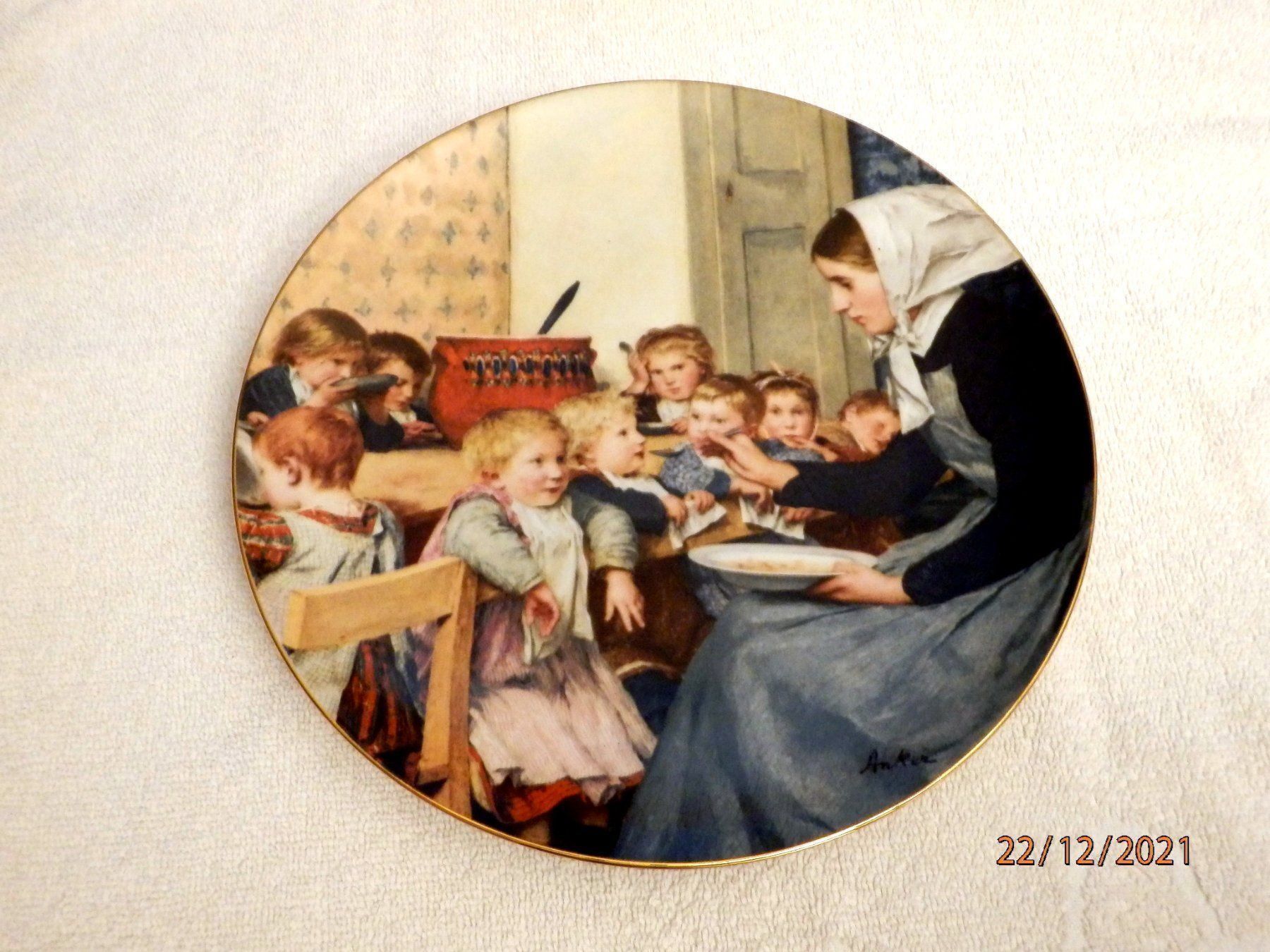 Piatti: Albert Anker, Wandteller, Auflage limit. – Nuovo (secondo la descrizione) da Ueberstorf venduto da dinbau 5