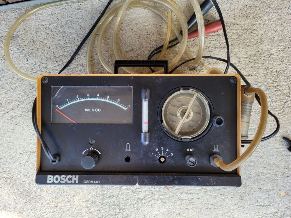 ORIGINAL TOP BOSCH ABGASTESTER CO2 TESTER Oldtimer Veteran