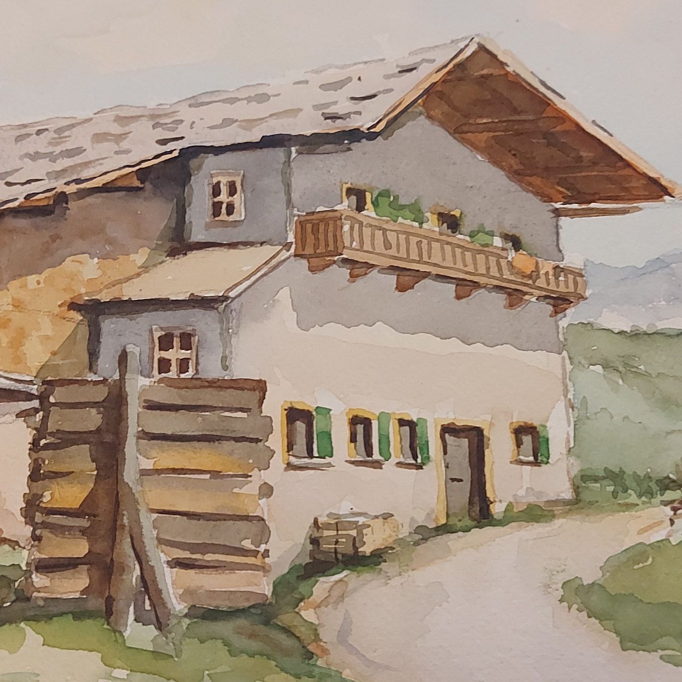 Dipinti: Altes Bild von Josef Wagner      B.B10* – Usato da Grenchen venduto da swiss.antiques 1