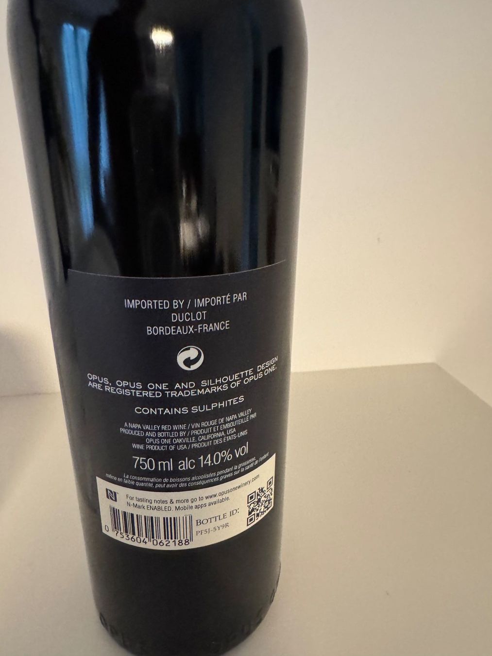 Vino: Opus One 2018 – Usato da Winterthur venduto da Arma3 7