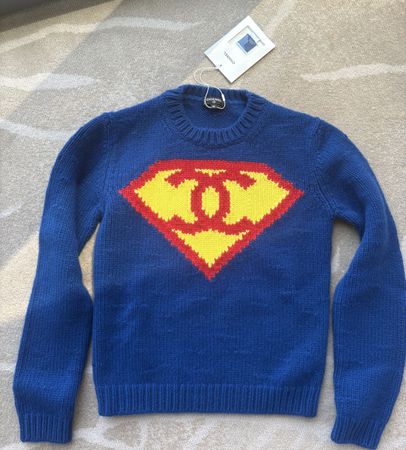 Chanel superman sweater 36 neu