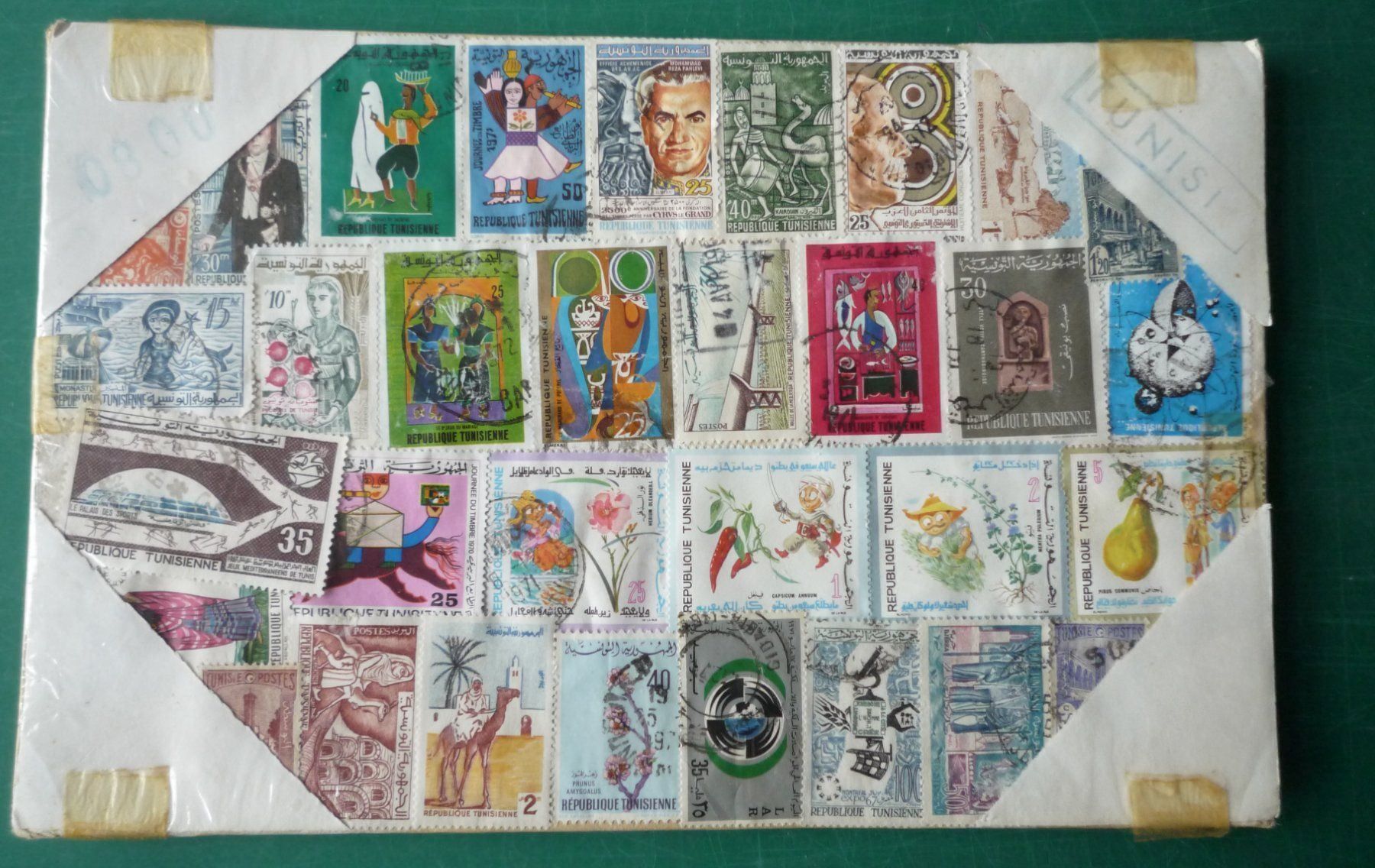Tous les timbres: Lot. "Tunisienne" Briefmarken – D'occasion à Rafz par Sonnenblume305