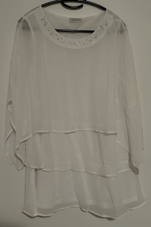 ***luftig leichte Bluse Gr.XL mit Glitzer***