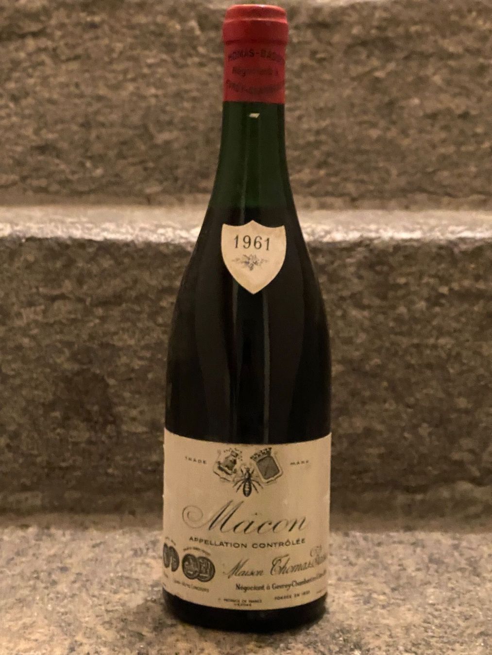 Wein: Maison Thomas Bassot, 1961 Macon, – Neu (gemäss Beschreibung) aus Zürich von Smilejocker