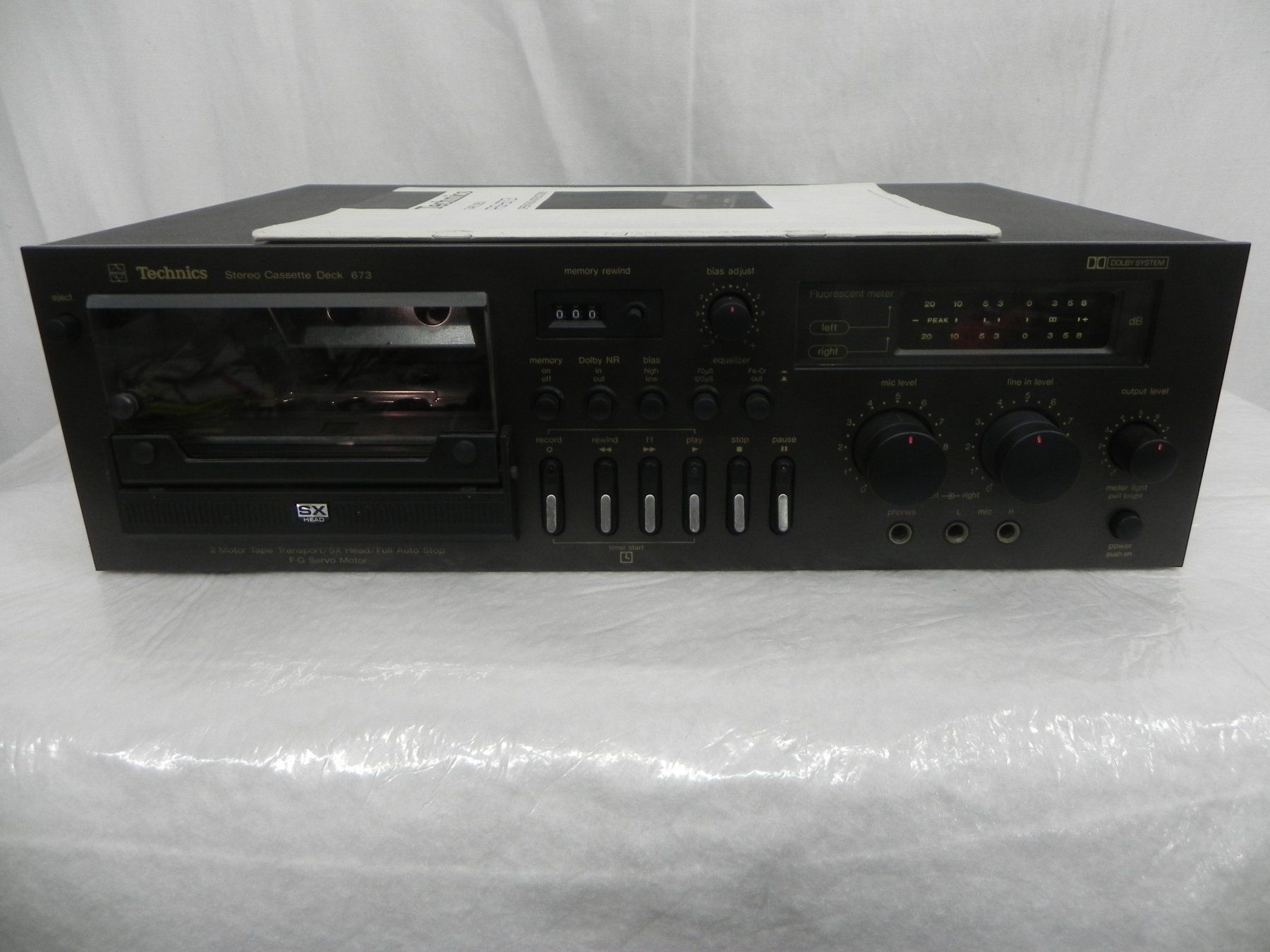 Technics Registratori: Technics RS-673 Tape Deck revidiert Total Liquidation – Usato da Basel venduto da Life-Style-Art