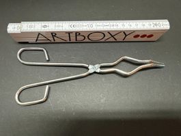 Tiegelzange aus Edelstahl, 25 cm, NEU