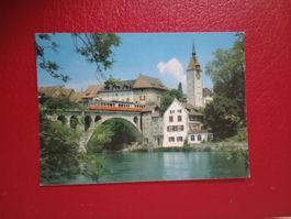 Bremgarten Aargau Altstadt Brücke Eisenbahn