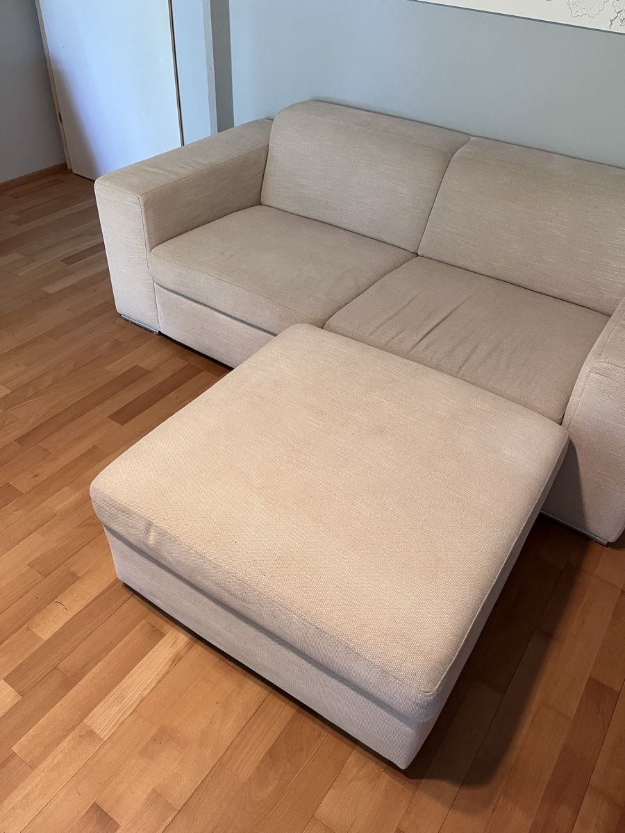 Divani: Sofa mit Hocker (Stoff, Ewald Schillig) – Usato da Frauenfeld venduto da S0270115 4