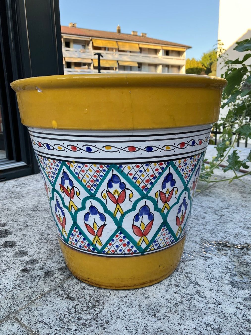 Pots de fleurs: Wunderschöner handbemalter Blumentopf, 30 cm – D'occasion à Ostermundigen par bea_pjw9 5