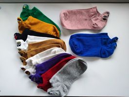 Sneaker Socken mit Gesicht 11 Paar : Für Wiederverkauf :