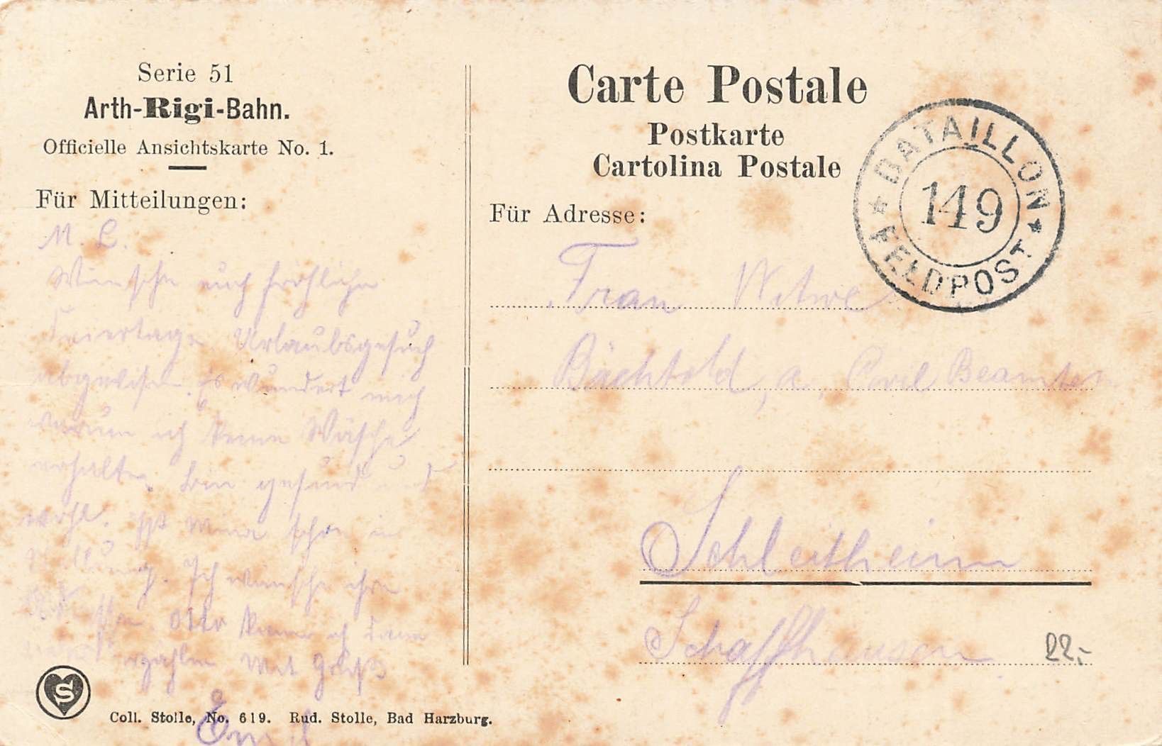 Cartoline postali: Bahnhof Goldau – Usato da Biasca venduto da Blenio71 1