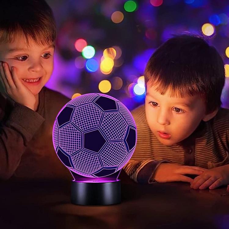 Veilleuse ballon de football 3D. Lampe pour enfants, Offre exclusive