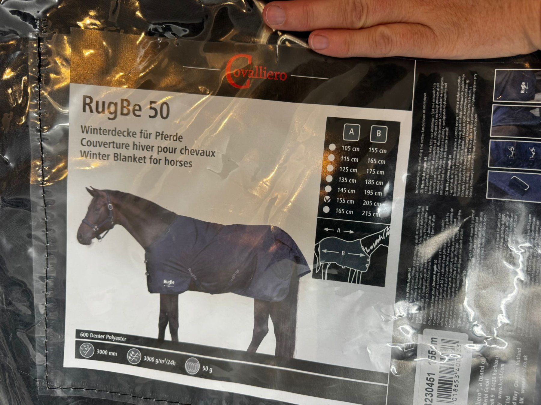 Coperte: RugBe 50 Gramm, Pferdedecke, 155 – Nuovo e nell'imballaggio originale da Brig venduto da Goodnightwoman 3