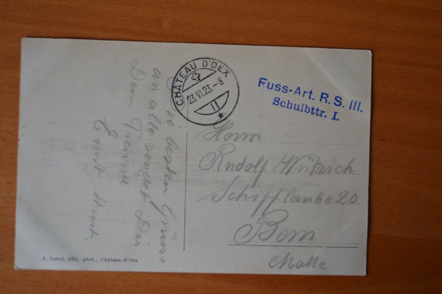 Cartes postales: AK Chàteau d Oex – D'occasion à Beinwil am See par kajak55 1