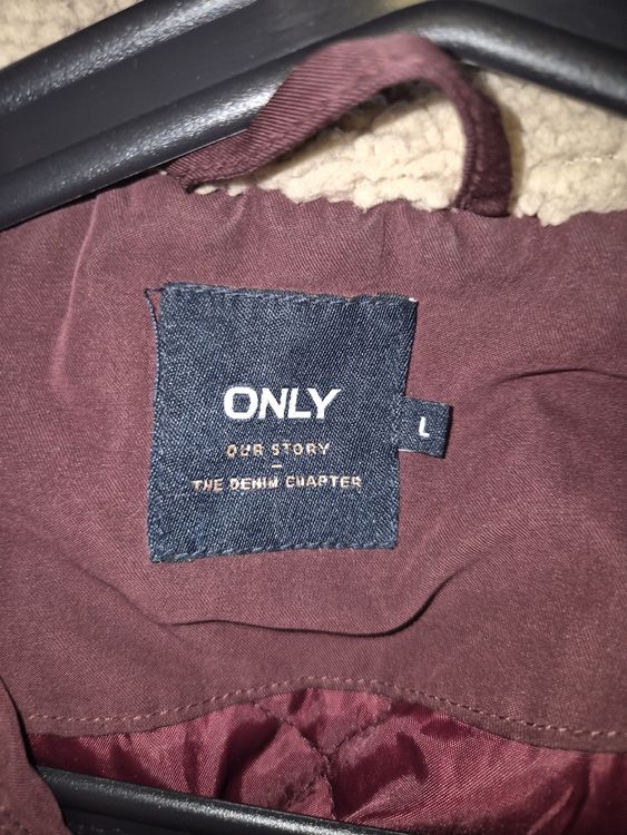 Only Winterjacke, Grösse L, Weinrot/Bordeauxrot, ab 1 Fr. (Gebraucht