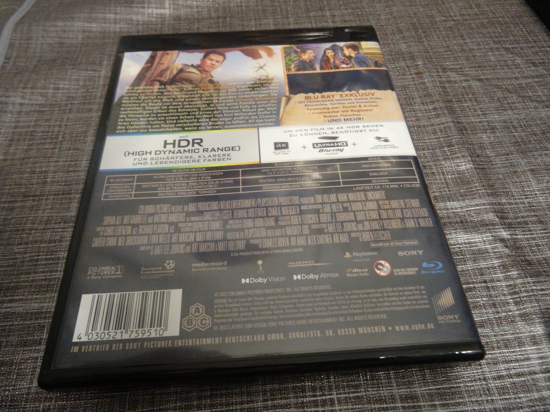 Tutti i DVDs: Uncharted 4K Ultra HD Blu-ray – Usato da Olten venduto da Disc-Verkauf 2