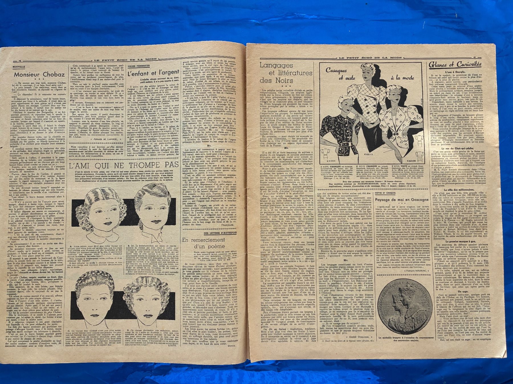 Riviste & Magazine: Le Petit Echo de la Mode 1937 Design Kostüm Zeitschrift – Usato da Aarwangen venduto da nemkin61 5