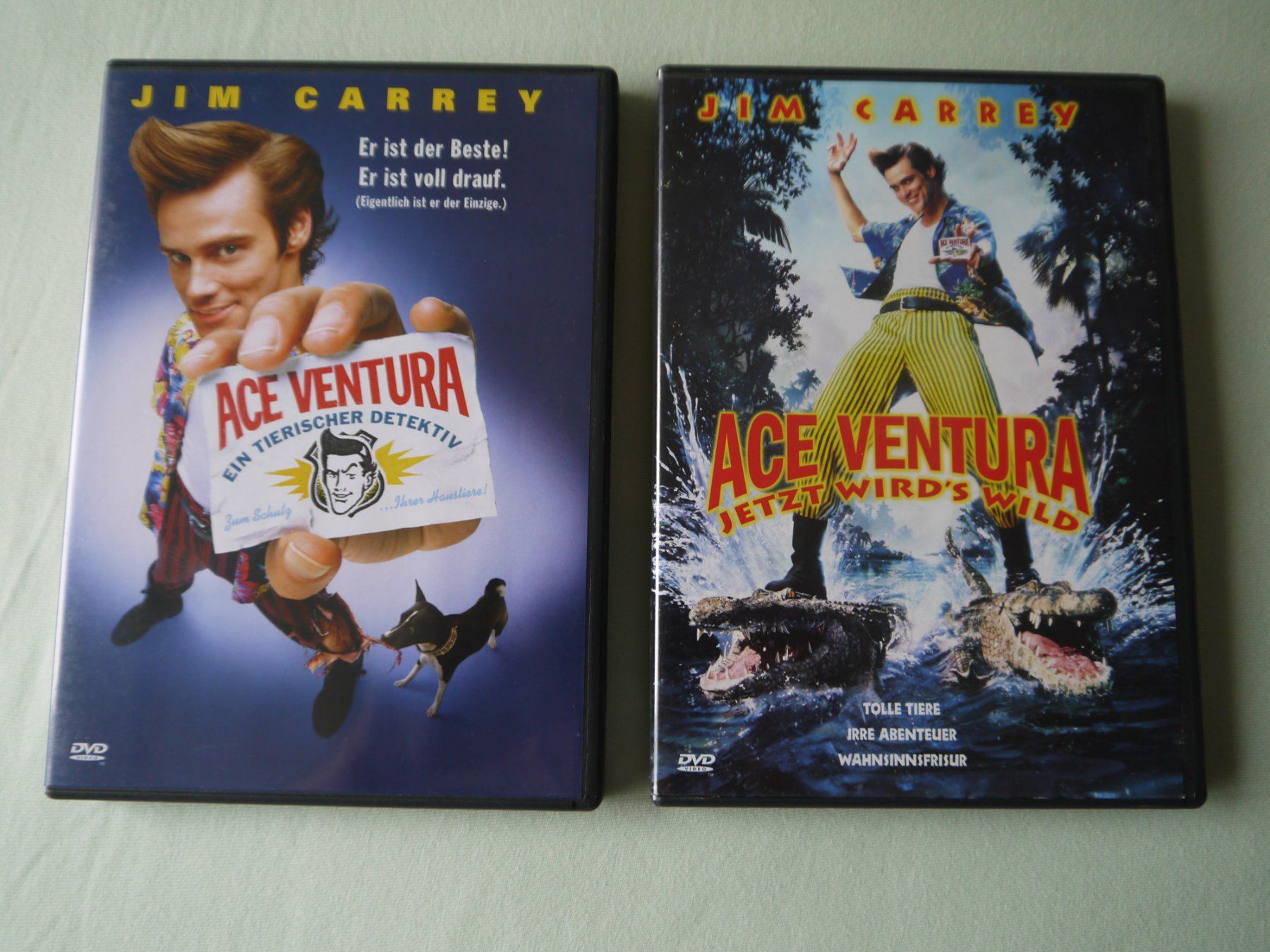 Tous les DVDs: ACE VENTURA 1+2 – D'occasion à Hagendorn par Blaf