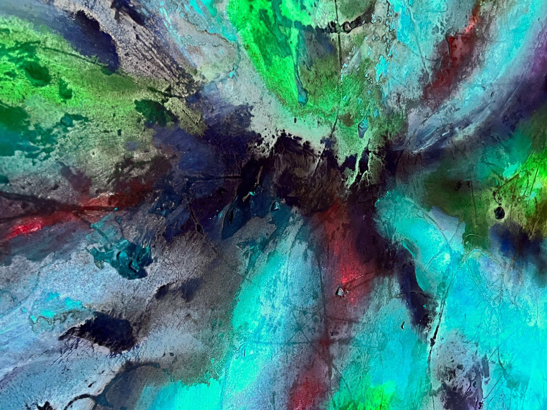 Dipinti: Andrea Scacciotti - Malerei auf Leinwand - Material abstrakt – Usato da Ponte Tresa venduto da 11GalleriaAlterEgo11 2