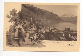 MONTREUX Frau in Tracht