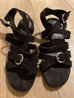 schwarze Sandalen Gr. 38