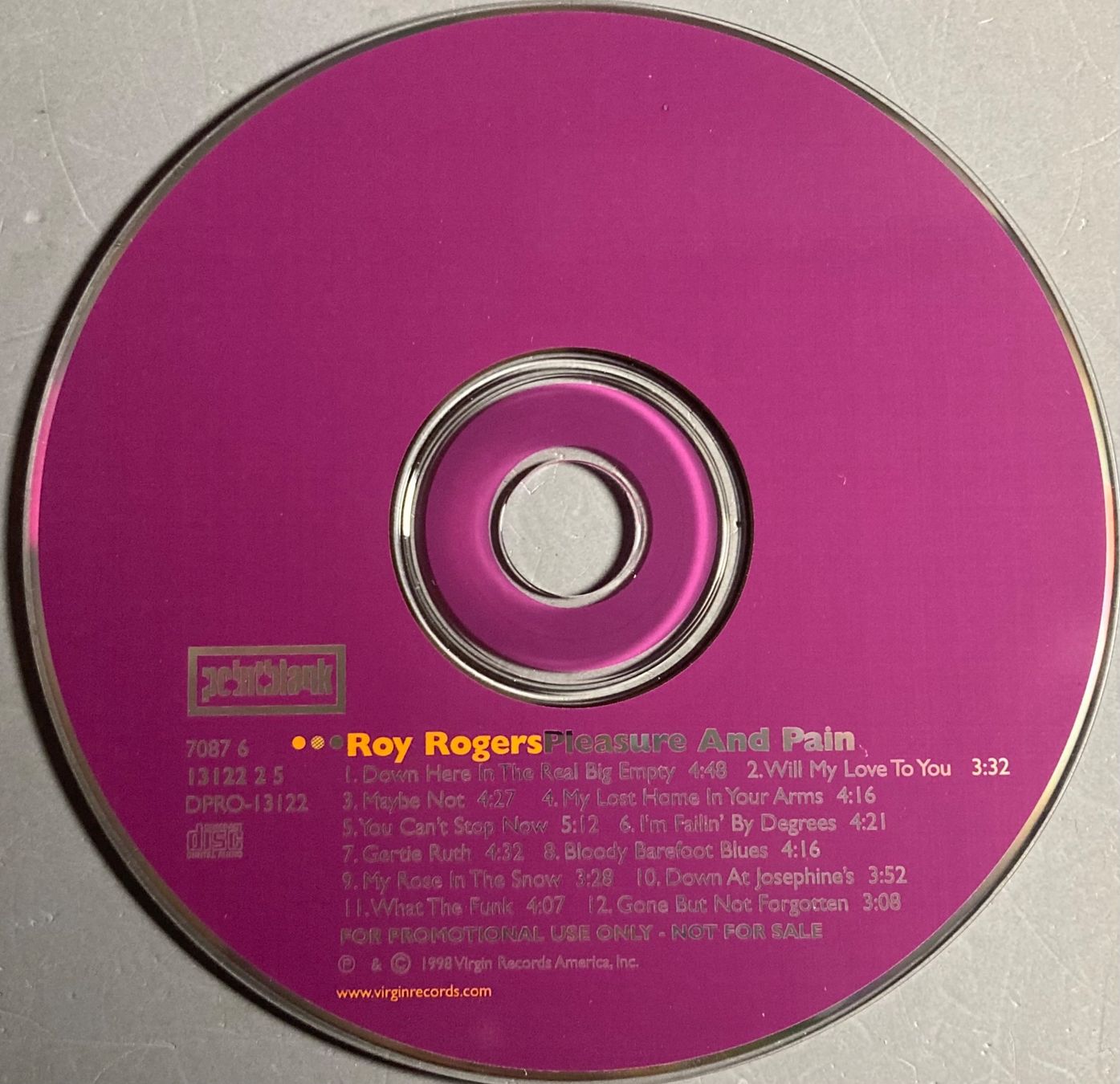 CD: ROY ROGERS - PLEASURE AND PAIN – Usato da Poliez-Pittet venduto da Newtown-Records 2