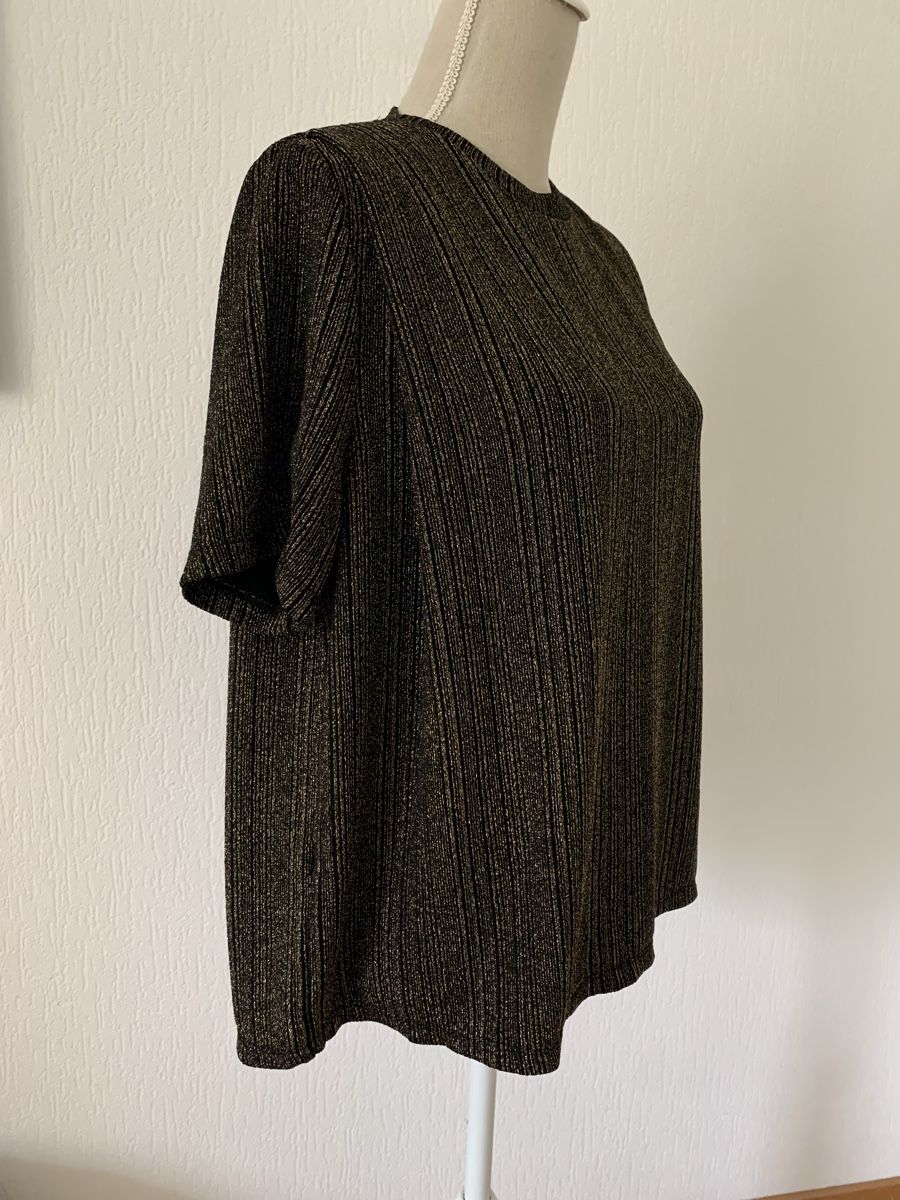 Mango Top: Pull neuf noir et doré taille S – Nuovo e nell'imballaggio originale da Gland venduto da TallyEva 3