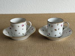2 Stk. Moccatasse Porzellan SUISSE LANGENTHAL Vintage