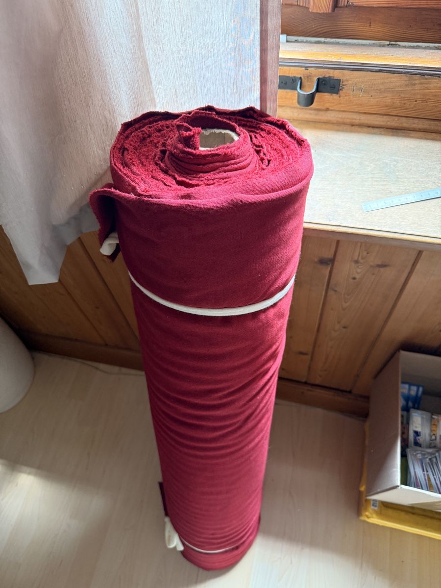 Tessuti: Sweat-Stoff-Rolle Rot – Nuovo (secondo la descrizione) da Elsau venduto da mintgreen1 3